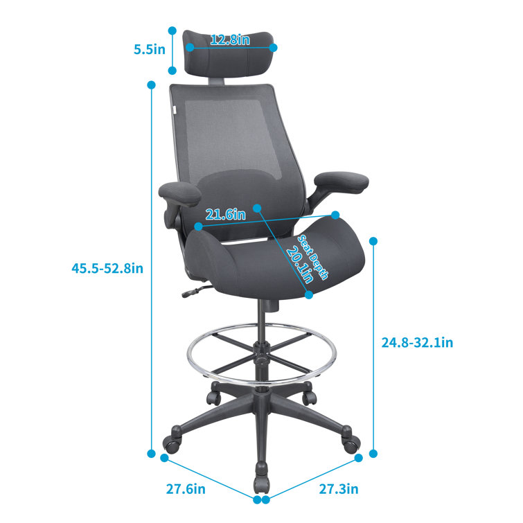 Drafting height gaming discount chair